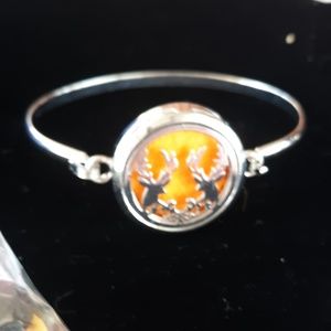 Deer essential oil stainless steel bracelets.